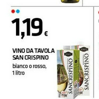 Superconti San crispino Vino Da Tavola offerta