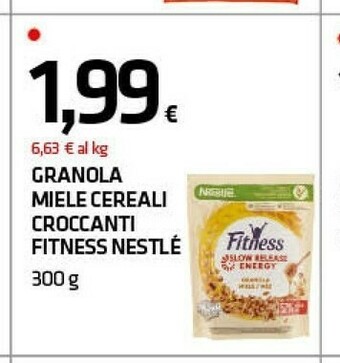 Superconti Nestlè Granola Miele Cereali Croccanti Fitness 300 G offerta