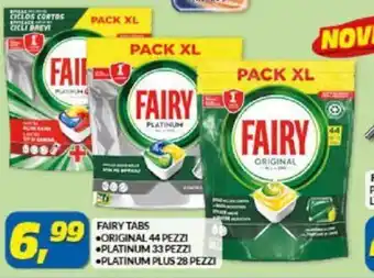 Risparmio Casa Fairy Tabs Originak 44 pezzi/Platinum 33 pezzi/Platinum Plus 28 pezzi offerta