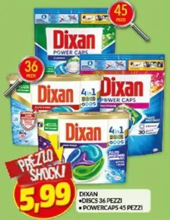 Risparmio Casa Dixan Discs 36 pezzi/powercpas 45 pezzi offerta