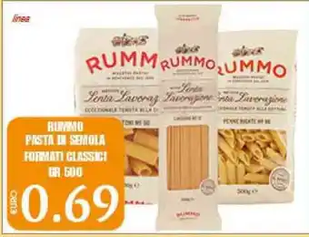 Rummo Pasta di Semola Formati Classici 500gr