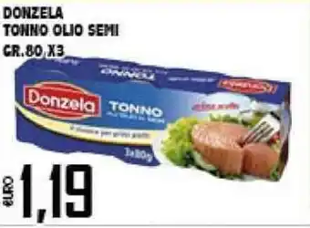 Big Food Donzela Tonno Olio Semi 80gr x3 offerta