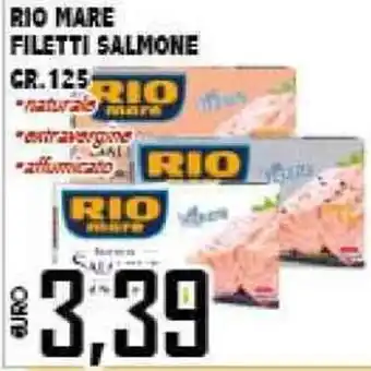 Big Food Rio Mare Filetti Salmone 125gr offerta