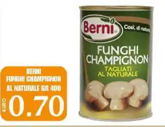 Big Food Berni Funghi Champignon Al Naturale 400gr offerta