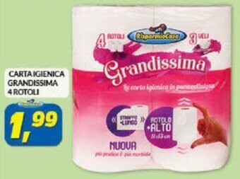 Risparmio Casa Carta Igienica Grandissima 4 rotoli offerta