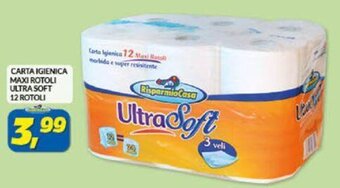 Risparmio Casa Carta Igienica Maxi Rotoli Ultra Soft 12 Rotoli offerta
