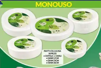 Risparmio Casa Piatti Cellulosa 50 pezzi Ciotola offerta