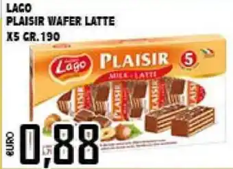 Lago Plaisir Wafer Latte x5 190gr