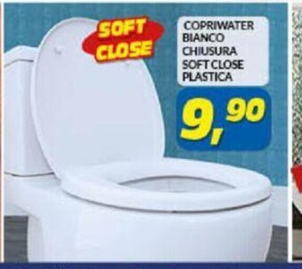 Risparmio Casa Copriwater Bianco Chiusura Soft Close Plastica offerta