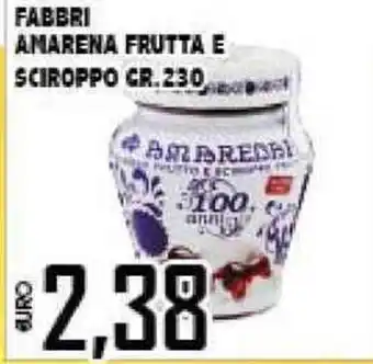 Fabbri Amarena Frutta e Sciroppo 230gr