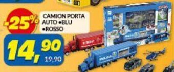 Risparmio Casa Camion Porta Auto Blu/Rosso offerta