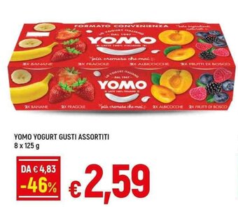 Famila Superstore Yomo Yogurt Gusti Assortiti 8 x 125 g offerta
