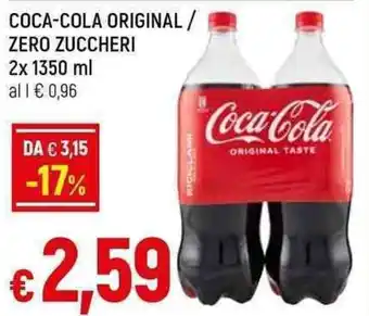Famila Superstore Coca-Cola Original / Zero Zuccheri 2x 1350 ml offerta