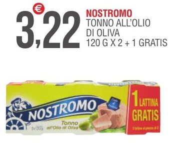 Caramico Nostromo Tonno all'Olio di Oliva 120 g x 2 + 1 gratis offerta