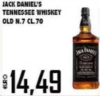 Big Food Jack Daniel's Tennessee Whisky Old N.7 70cl offerta