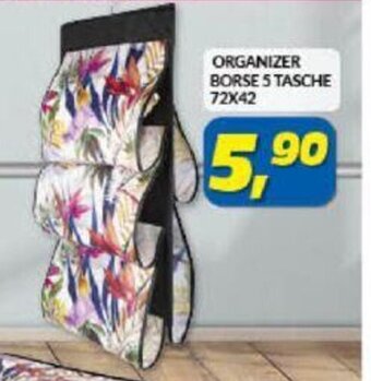 Risparmio Casa Organizer Borse 5 Tasche 72x42 offerta