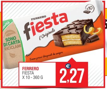 Caramico Ferrero Fiesta x 10-360 g offerta