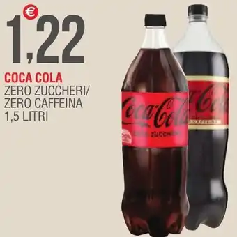 Coca Cola Zero Zuccheri/Zero Caffeina 1,5 Litri