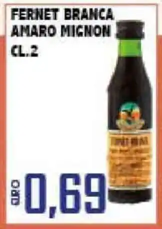Big Food Fernet Branca Amaro Mignon 2cl. offerta