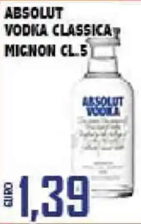 Absolut Vodka Classica Mignon 5cl