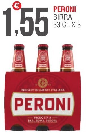 Peroni Birra 33 cl x 3