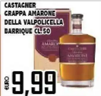 Big Food Castagner Grappa Amarone della Valpolicella Barrique 50cl offerta