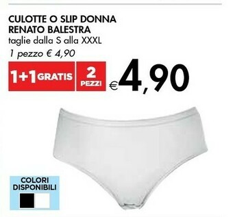 Bennet Culotte O Slip Donna Renato Balestra offerta