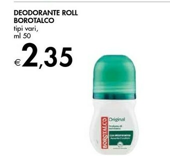 Bennet Borotalco Original Unisex Deodorante Roll-on 50 Ml offerta