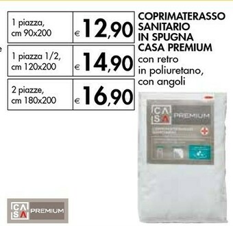 Casa Premium Coprimaterasso Sanitario In Spugna