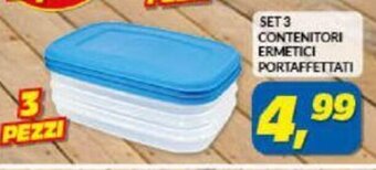Risparmio Casa Set 3 Contenitori Ermetici Portaffettati offerta