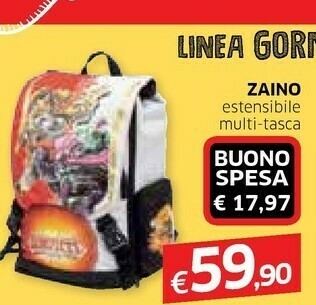 Galassia Gormiti 19 Zaino Estensibile Multi offerta