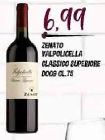 Big Food Zenato Valpolicella Classico Superiore DOCG 75cl. offerta