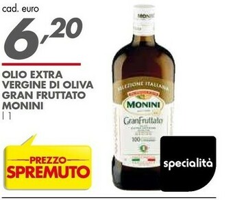 Monini GranFruttato Olio Extra Vergine Di Oliva 1000 G(ml)