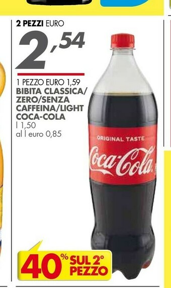 Italmark Coca-Cola - Coca-Cola Zero 1500 G(ml) offerta