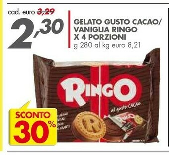 Italmark Ringo Gelato Snack Al Gusto Cacao offerta