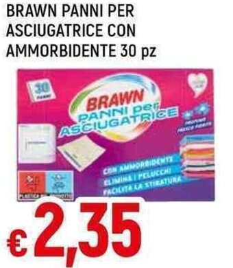 Famila Superstore Brawn Panni per Asciugatrice con Ammorbidente 30 pz offerta
