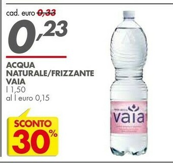 Italmark Vaia - Acqua Minerale Naturale Frizzante 1500 G(ml) offerta