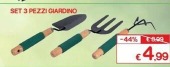 Satur Set 3 Pezzi Giardino offerta