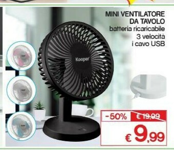 Satur Kooper Ventilatore offerta