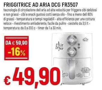 Famila Superstore Friggitrice Ad Aria DCG FR3507 offerta