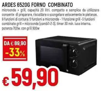 Famila Superstore Ardes 6520G Forno Combinato 20 litri offerta