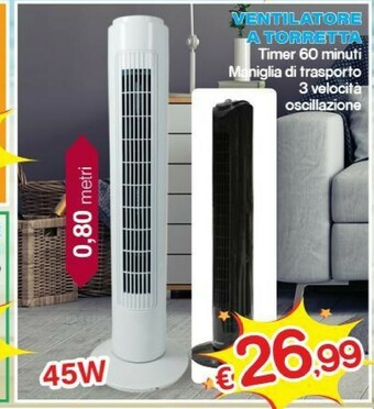 Satur Torretta Ventilatore offerta