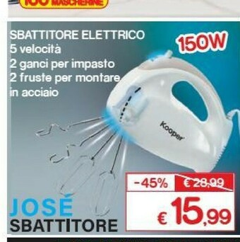 Satur Kooper Sbattitore Elettrico offerta