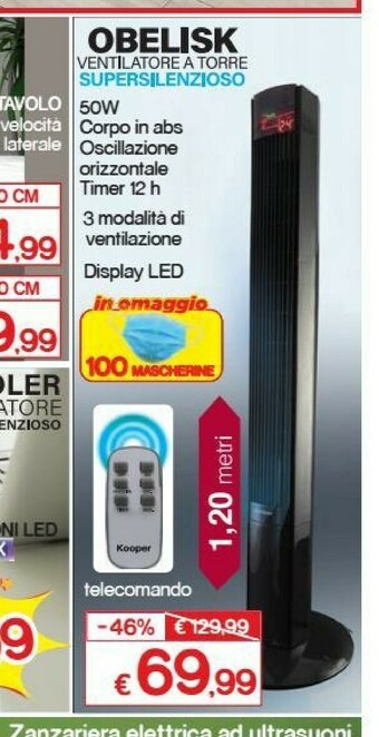 Satur Kooper Ventilatore offerta