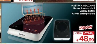 Satur Kooper Piano cottura induzione offerta