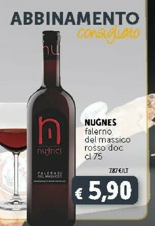 Deco Supermercati Nugnes Falerno Del Massico Rosso Doc offerta