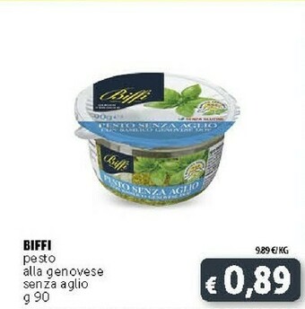 Deco Supermercati Biffi Pesto Alla Genovese Senza Aglio offerta