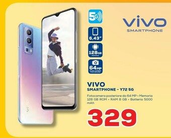 Euronics Vivo Smartphone Y72 5G offerta