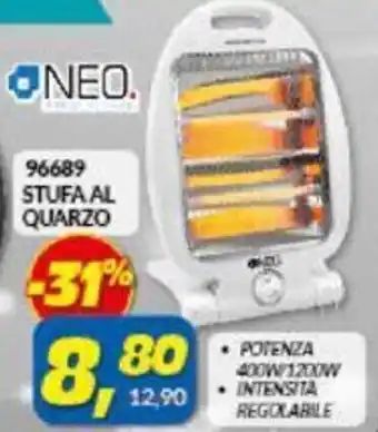 Risparmio Casa Neo 96689 Stufa al Quarzo offerta