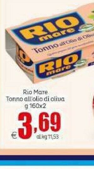 Elite Rio Mare Tonno Al Naturale 160 G(ml) offerta